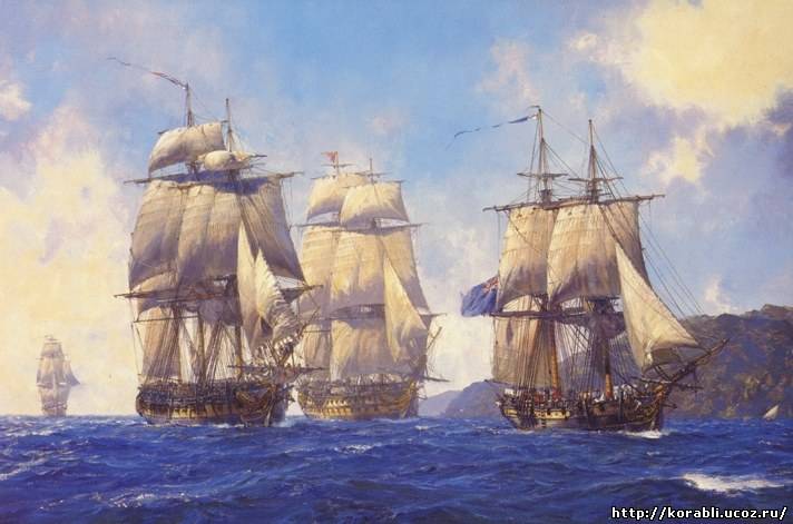 The sailing ship H.M.S. BELLONA