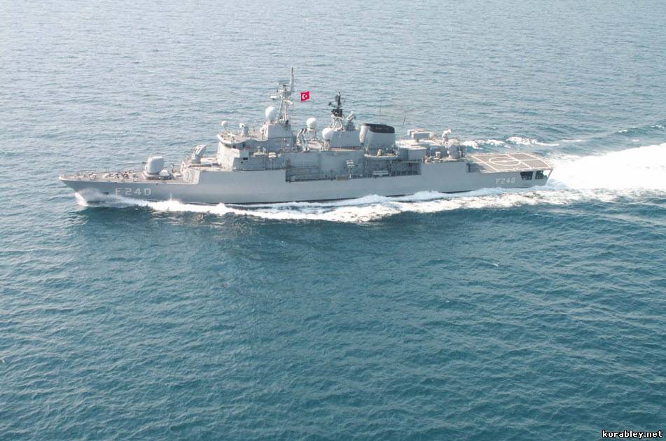 The navy ships Yavuz