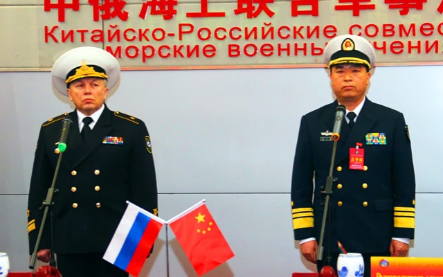 Начались Китайско-Российские совместные морские военные учения