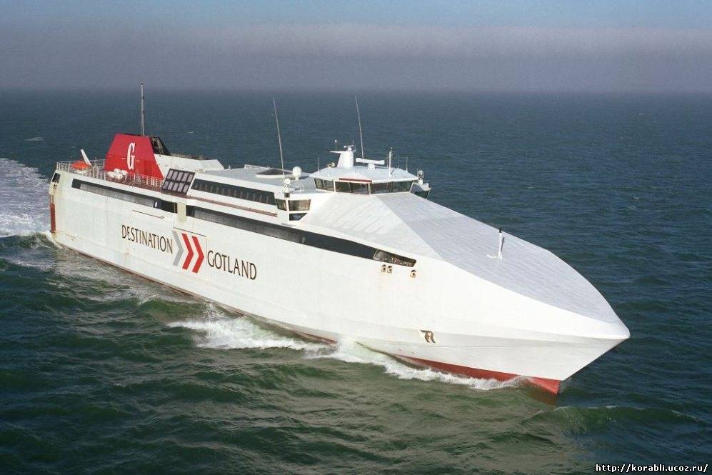 «Водные самолеты» - пассажирские паромы «Gotland», «Aeolos Kenteris» и «Aeolos Express»