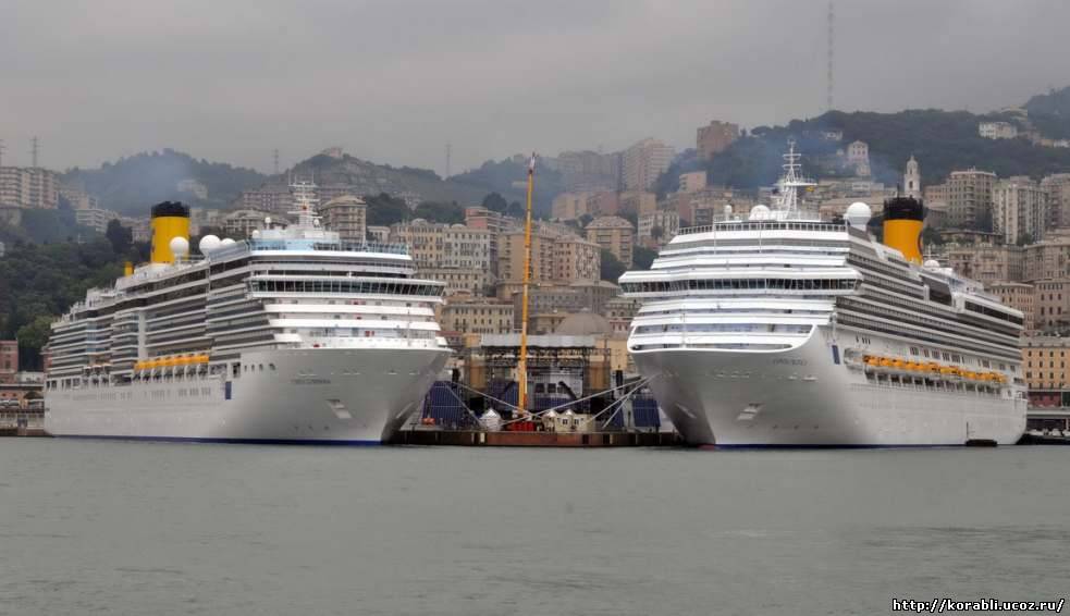 Новые пассажирские лайнеры «Costa Pacifica» и «Costa Luminosa» для круизной компании «Costa Cruises»
