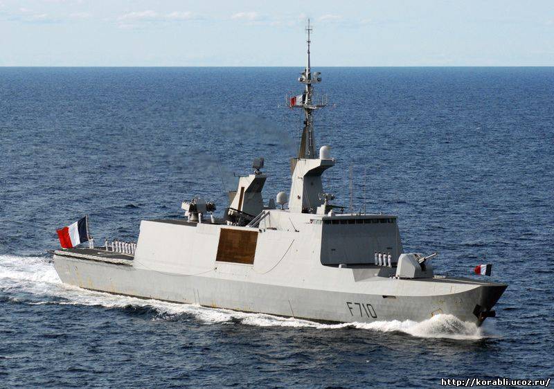 Боевой корабль ВМС Франции «La Fayette» выполнен по технологии «стелс»