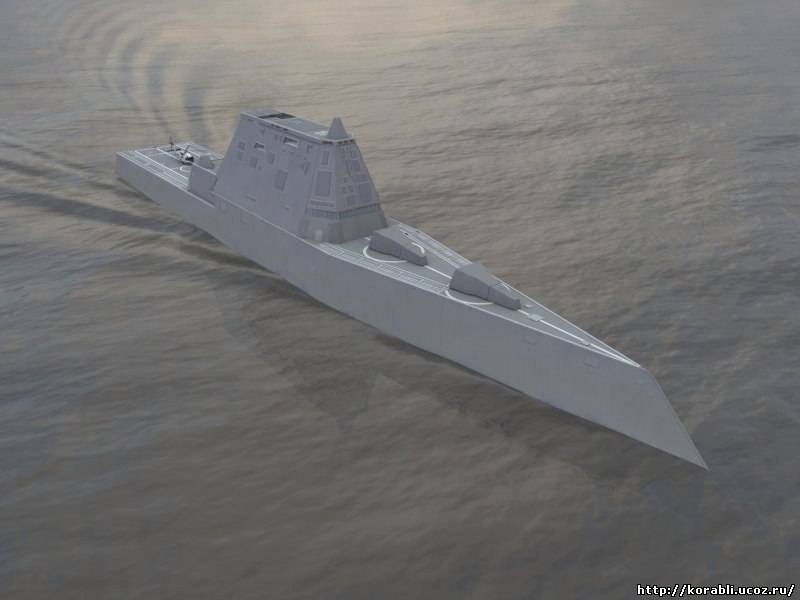 Боевой корабль будущего - новый эсминец ВМС США «Zumwalt»