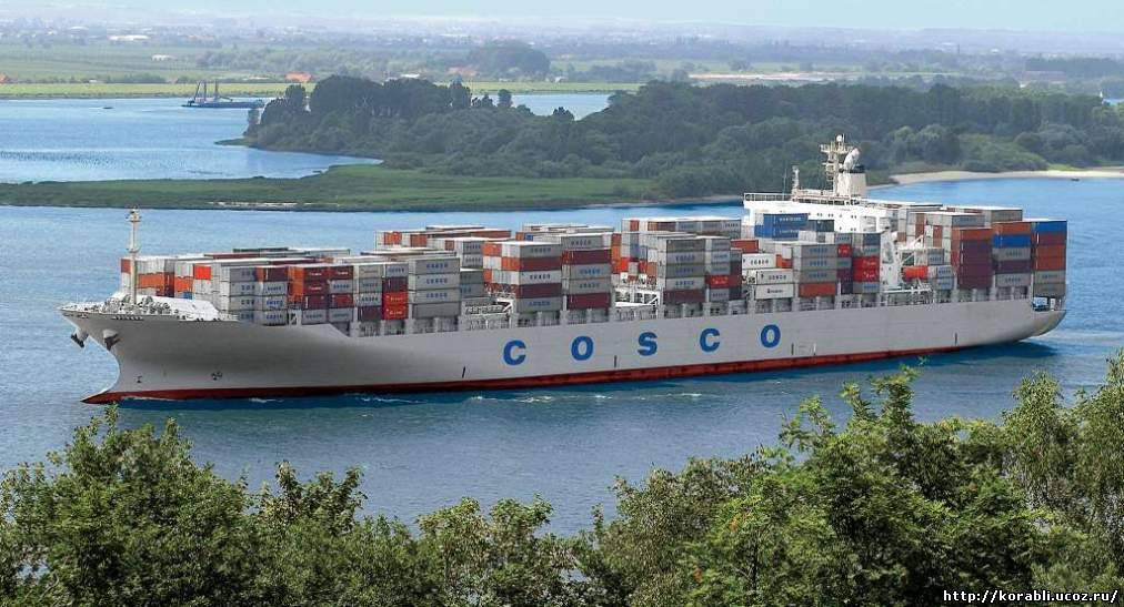 Лучшие контейнеровозы компании «COSCO Container Line»