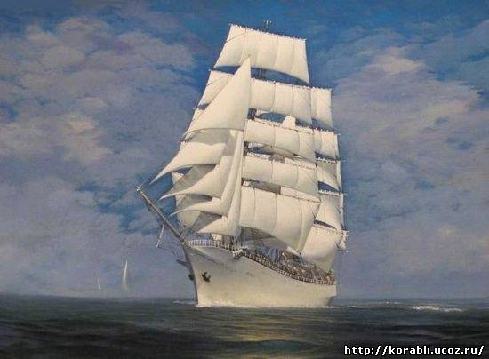 Картины парусных кораблей художника Medvetskij, German