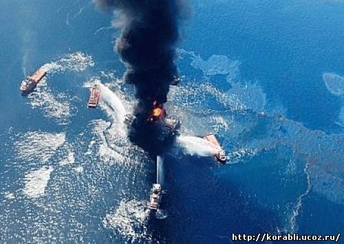 В Мексиканском заливе взорвалась буровая платформа: есть раненые и пропавшие без вести