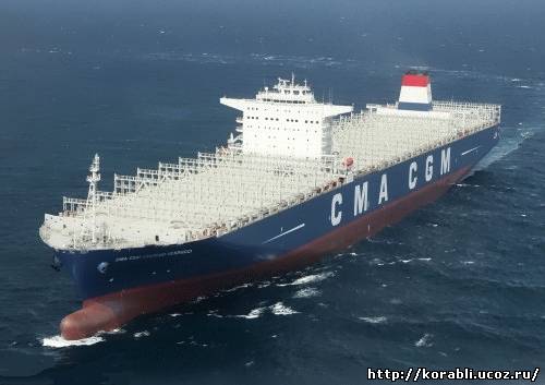 Второй гигантский контейнеровоз «CMA CGM Amerigo Vespucci» построен для судоходной компании «CMA CGM Group»