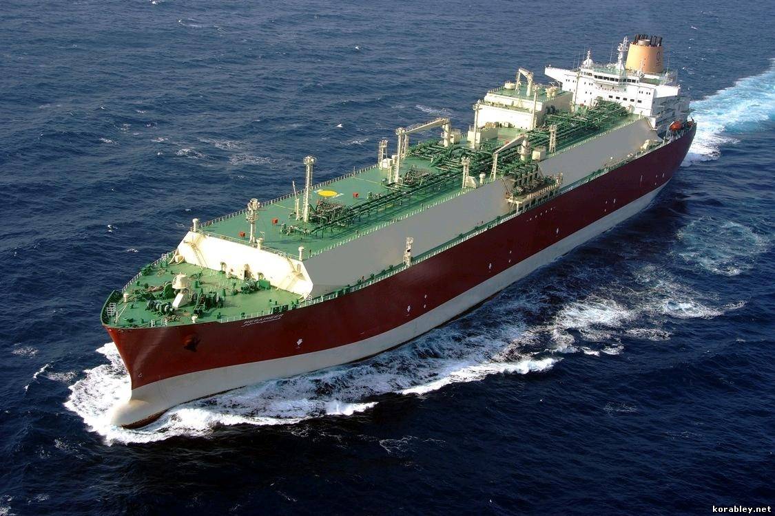 Перевозка сжиженного природного газа морским транспортом (газовозы)