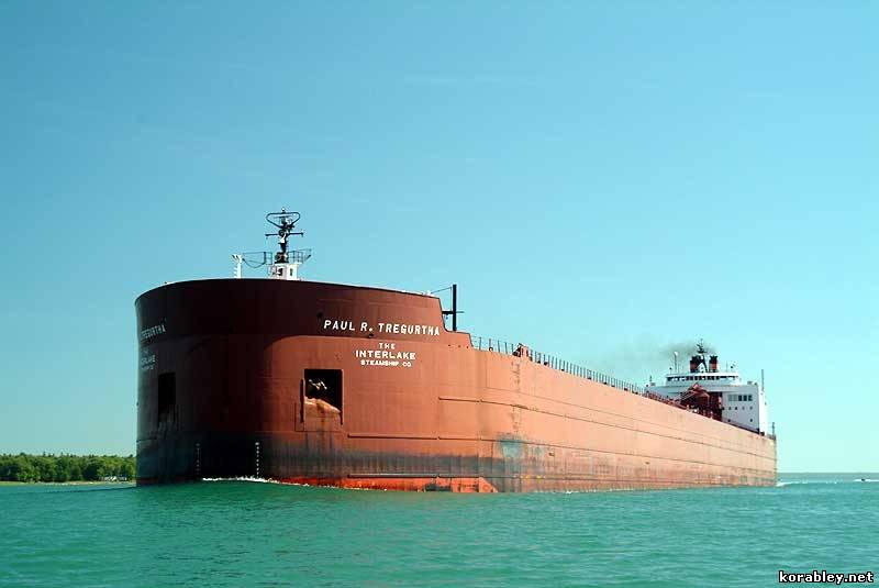 Самое большое озерное грузовое судно (лейкер) «Paul R. Tregurtha»