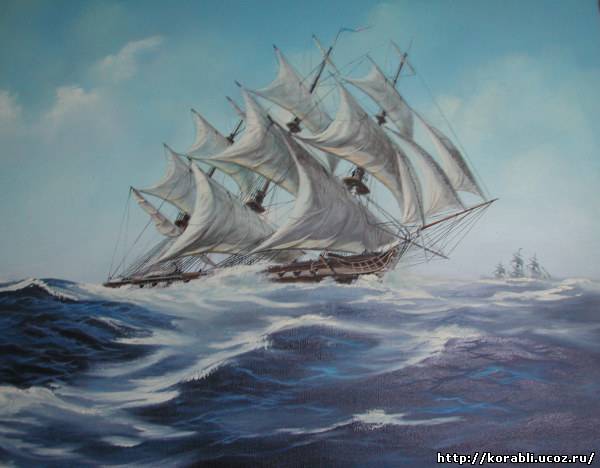 Картины с парусными кораблями
