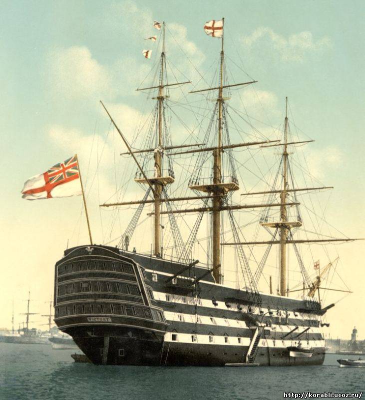 Самое известное парусное судно Британии классический линкор «Victory»