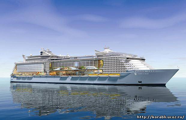 Самый большой лайнер в мире «Oasis of the Seas» передан круизной компании «Royal Caribbean International»