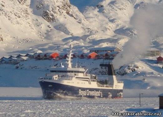 Уникальный траулер ледового класса «Akamalik» компании «Royal Greenland»